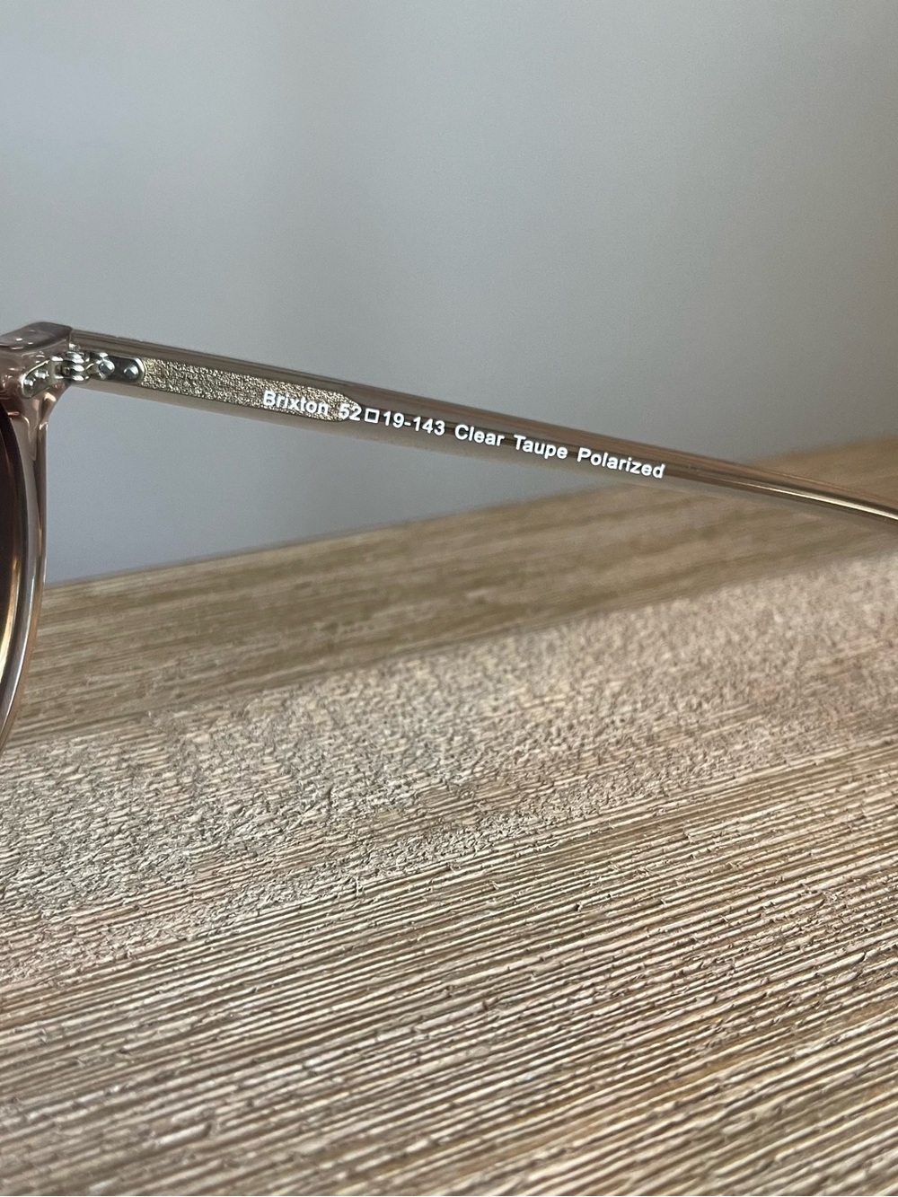 Quince Brixton Polarized Acetate Sunglasses Clear Taupe Brown Lenses Unisex Min - Picture 5 of 12